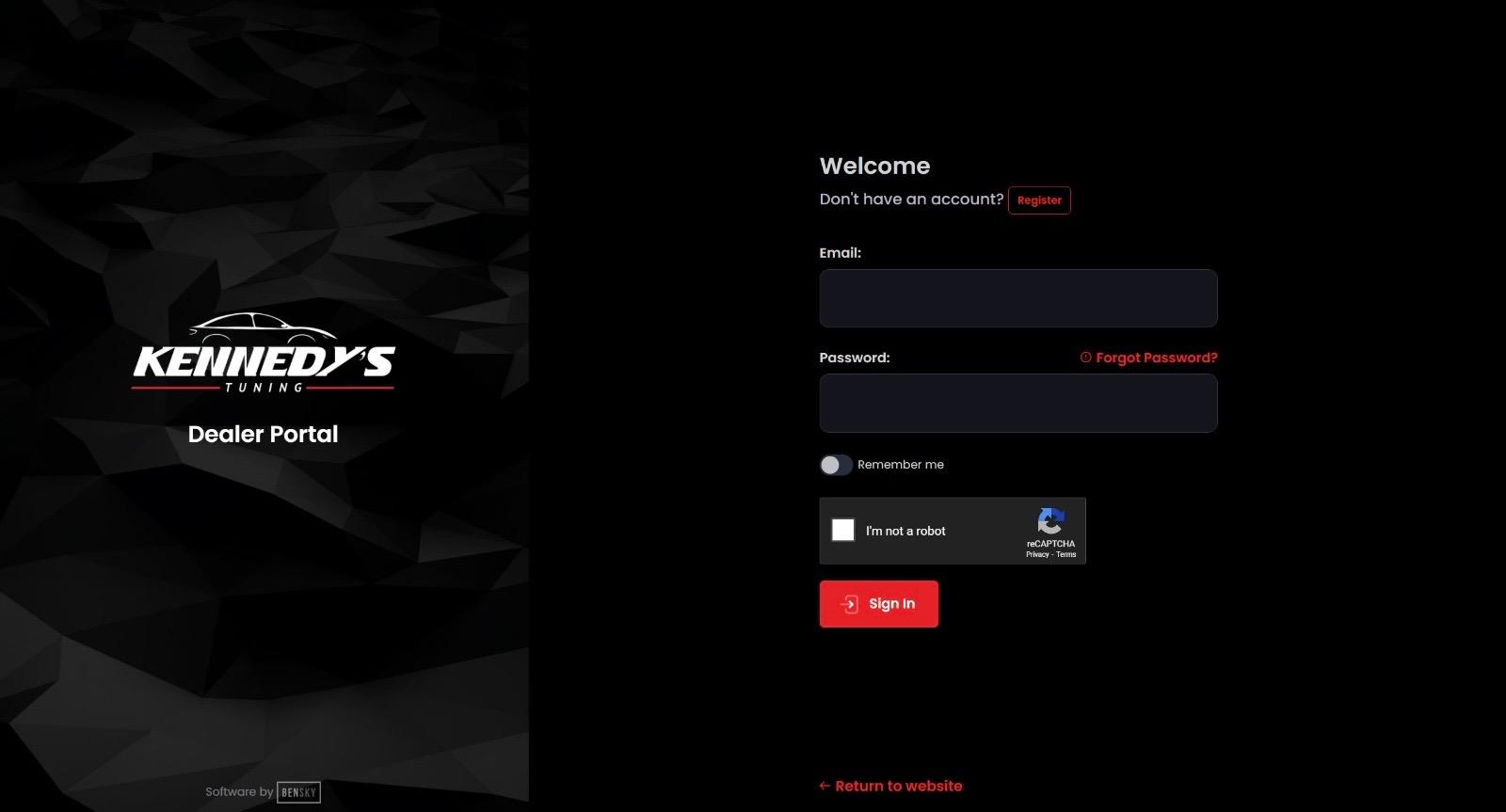Kennedys Tuning Dealer Portal ecu reader file dealer network supplier uk